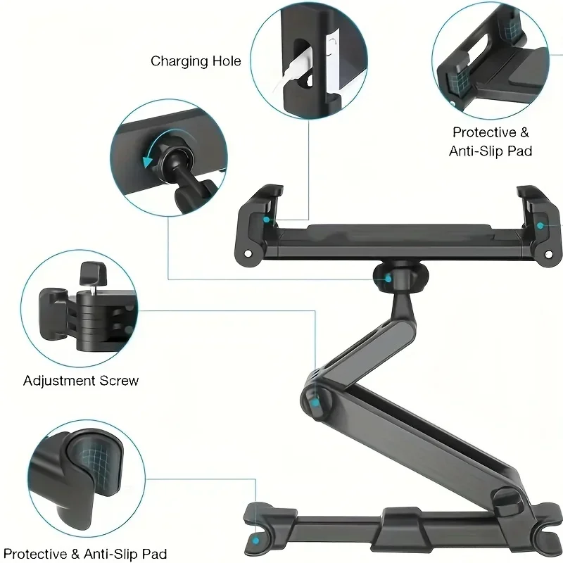 Foldable Car Phone Holder Back - Tablet Car Mount recension och pris