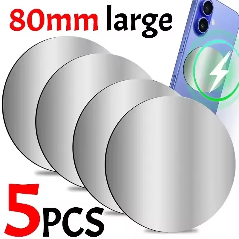 1-5PCS 8CM Magnetic Metal Plat - Tablet Car Mount recension och pris